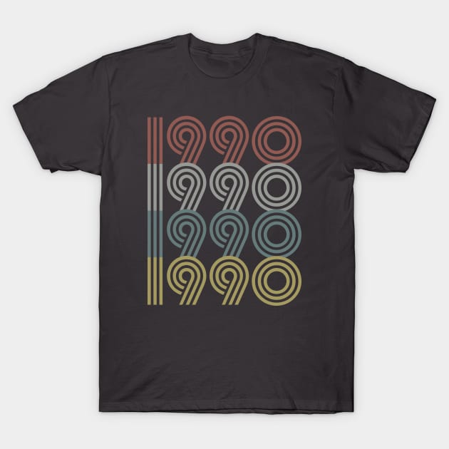 1990 Birth Year Retro Style T-Shirt by Elsie Bee Designs